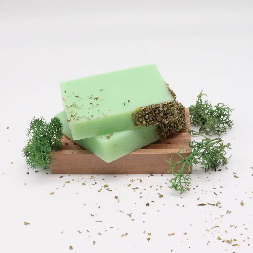 Rosemary & Eucalyptus Soap Slice
