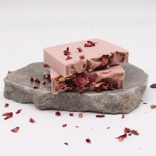 Rose & Vanilla Soap Slice